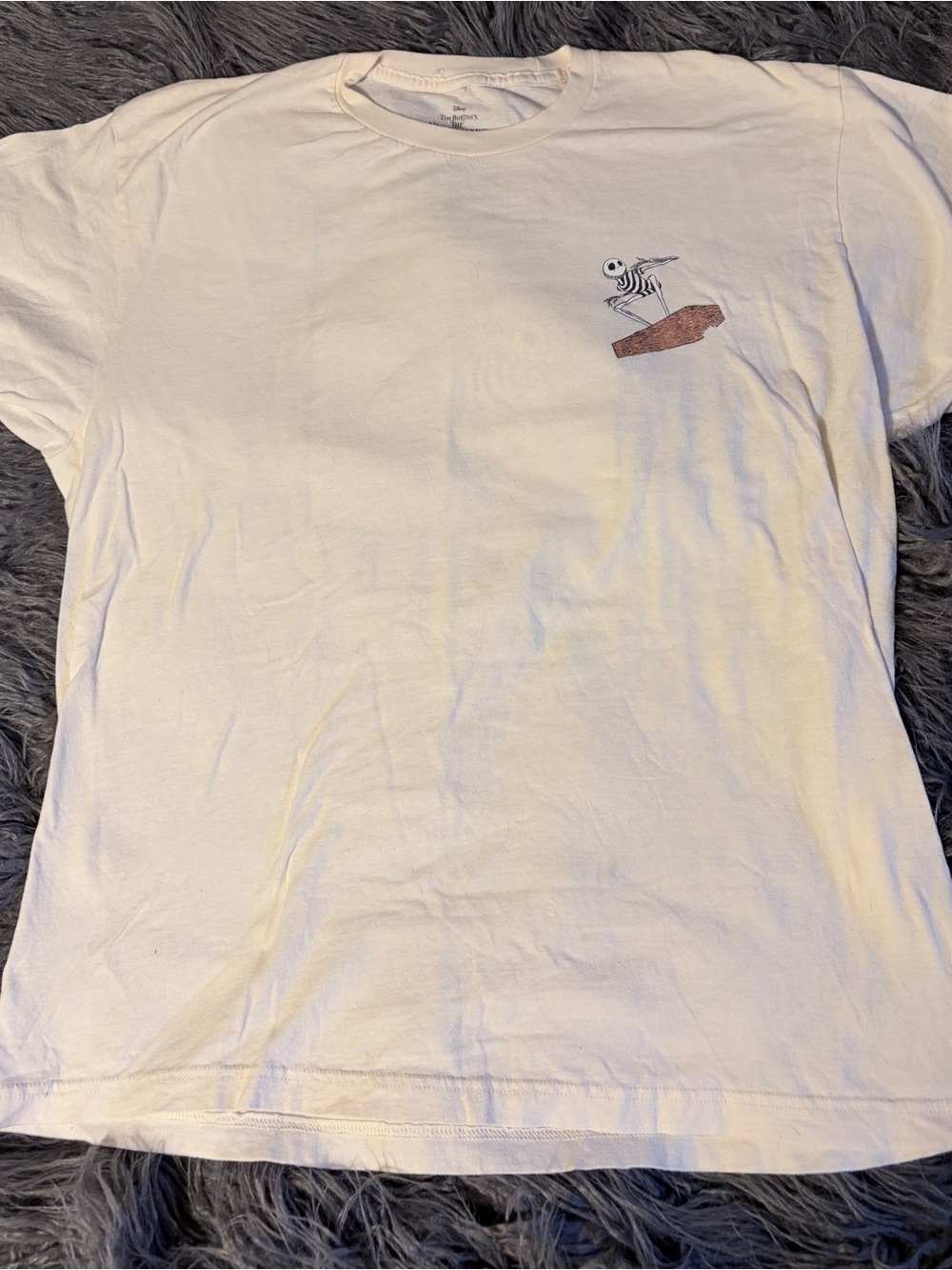 Disney The Nightmare Before Christmas Cream Graphic Tee